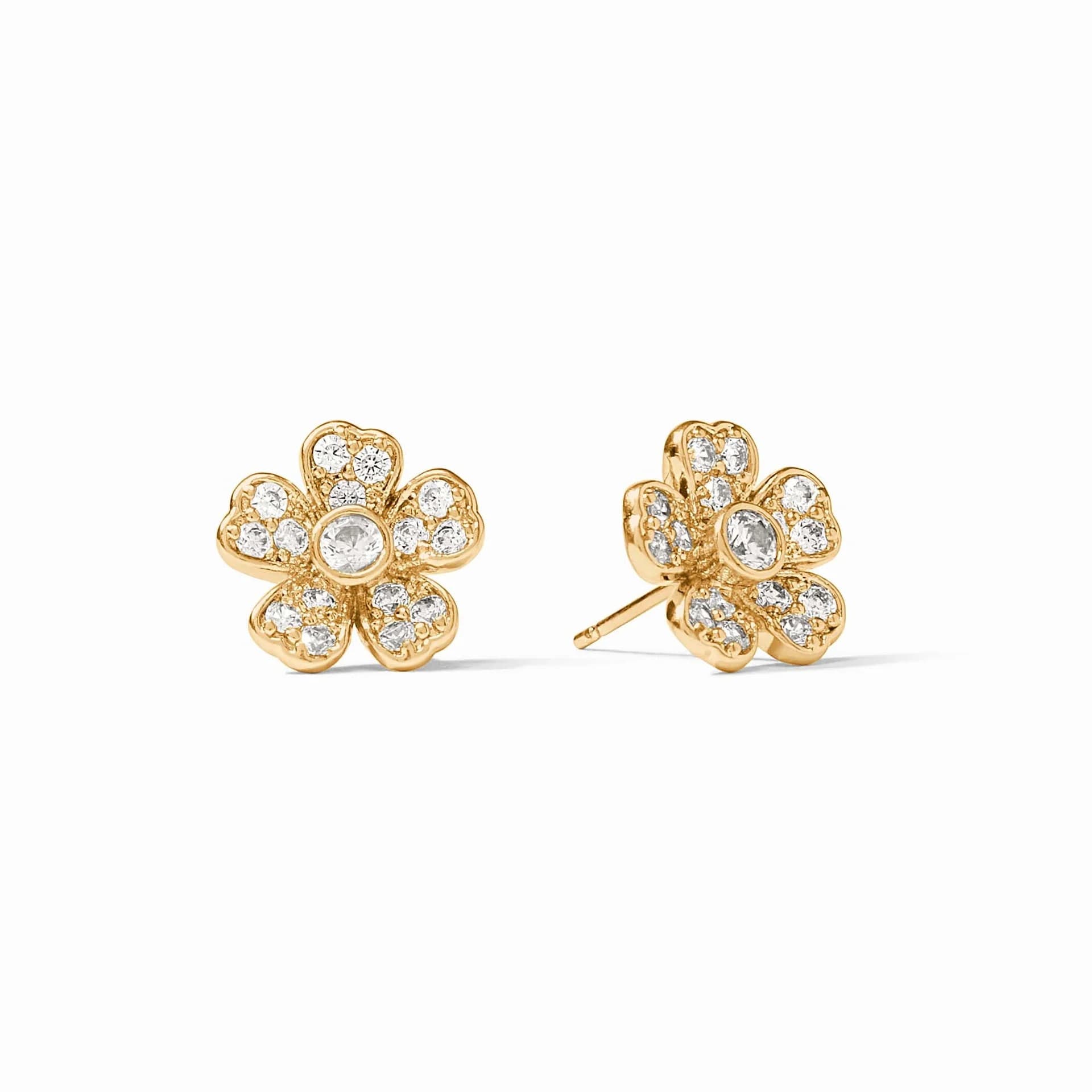 Julie Vos Laurel Flower Stud Earrings 0