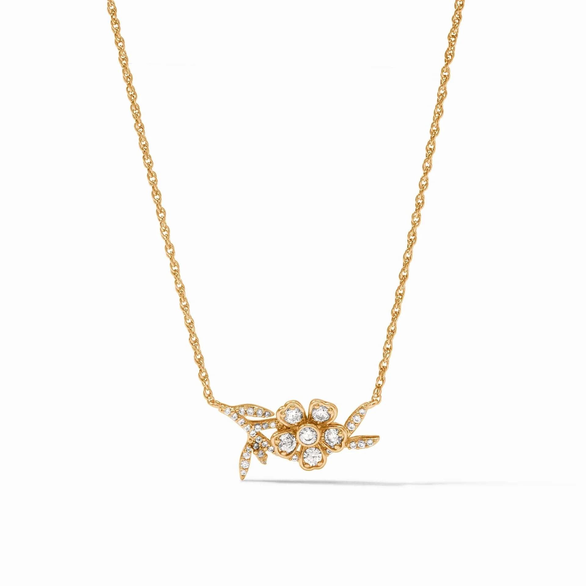 Julie Vos Laurel Delicate Flower Necklace