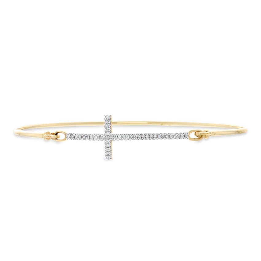 Diamond Cross Bangle 0