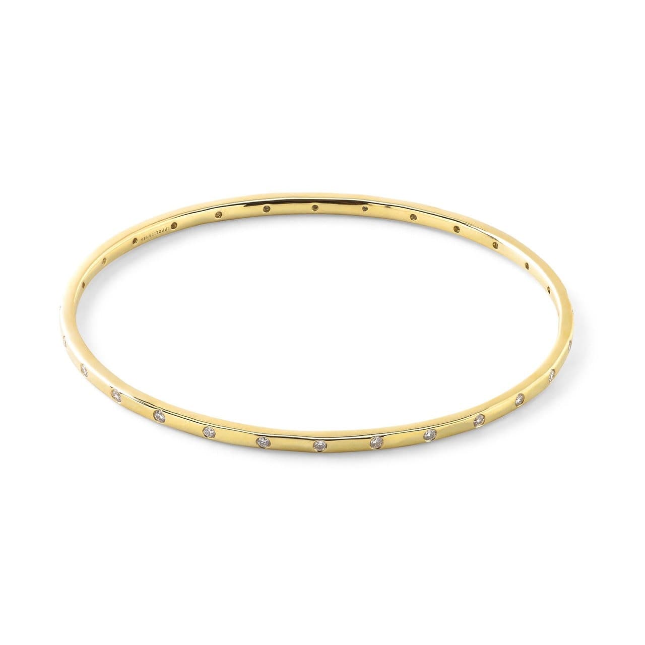 Ippolita Stardust 28 Stone Bangle in 18k Gold