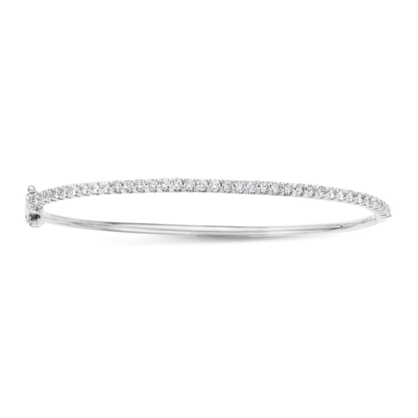 White Gold Diamond Bangle