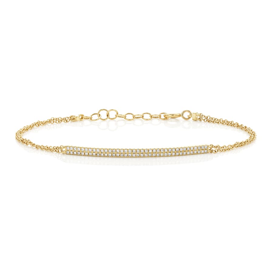 Pave Diamond Bar Bracelet