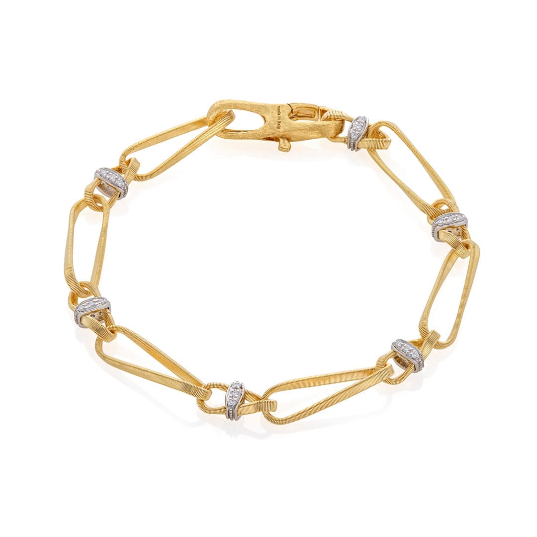 Marco Bicego Marrakech Onde Twisted Link Diamond Bracelet 0