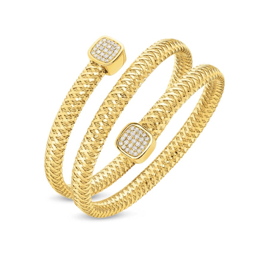 Roberto Coin Primavera Triple Wrap Diamond Bangle