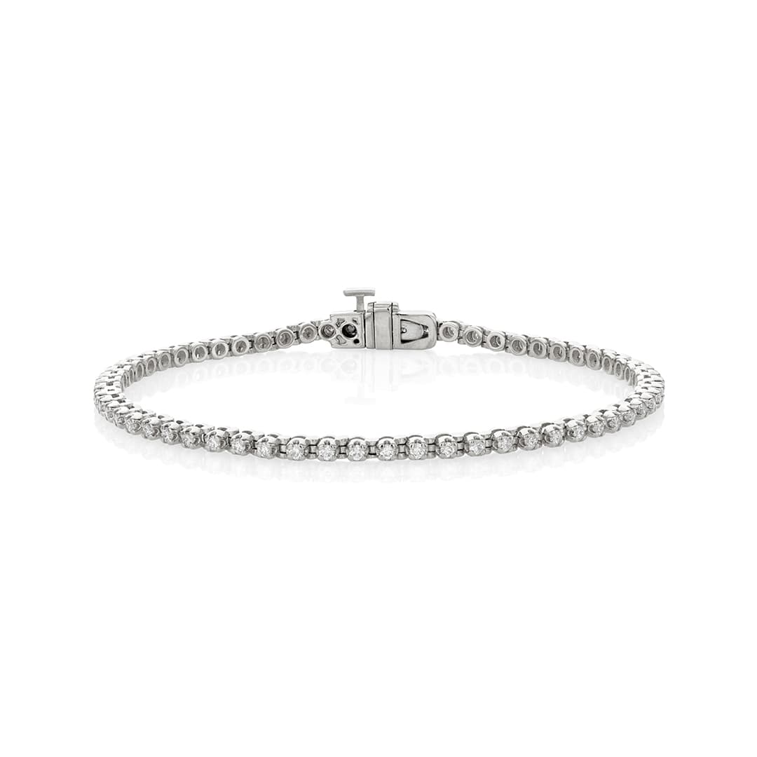 .87 CTW Diamond Tennis Bracelet in White Gold