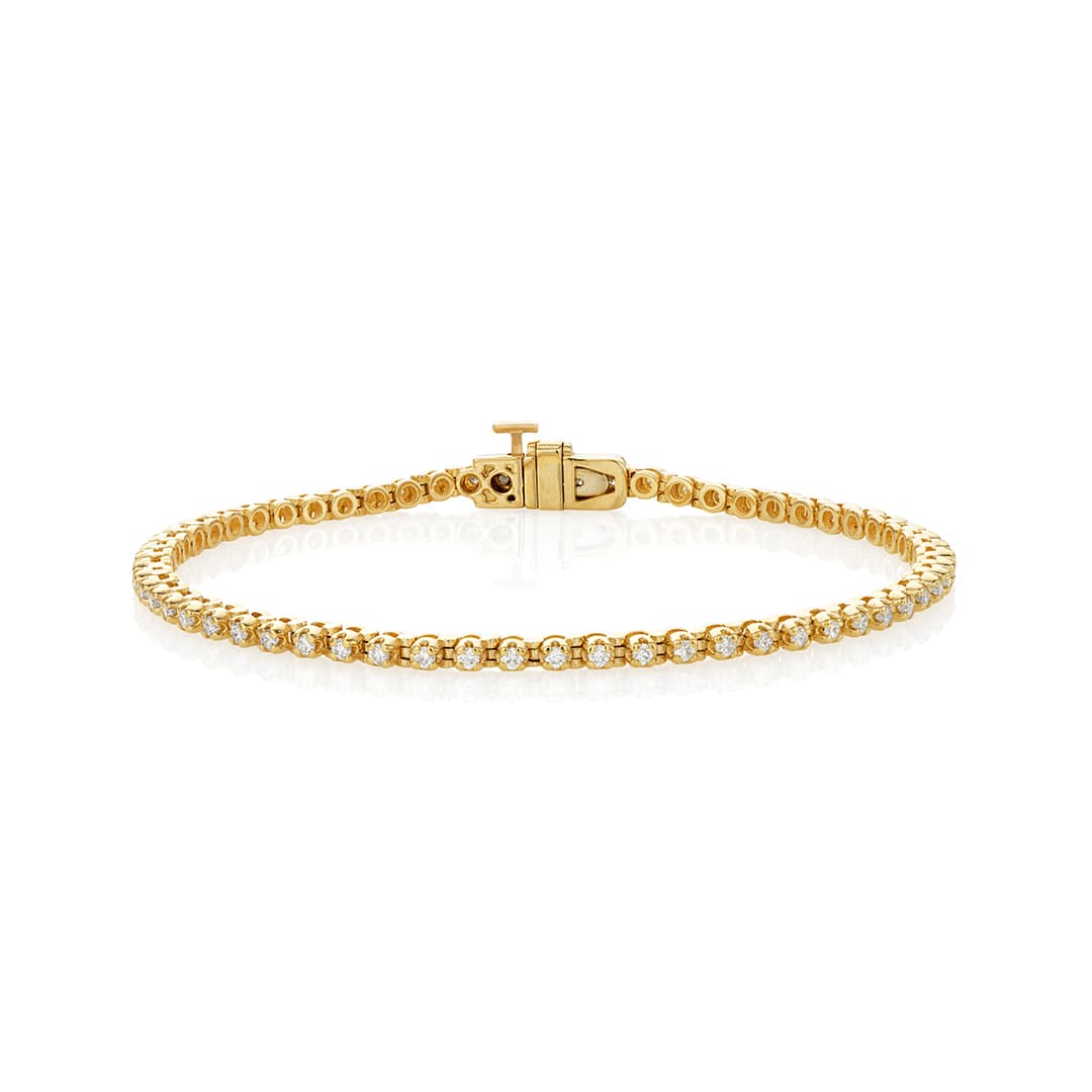 .87 CTW Diamond Tennis Bracelet in Yellow Gold 0