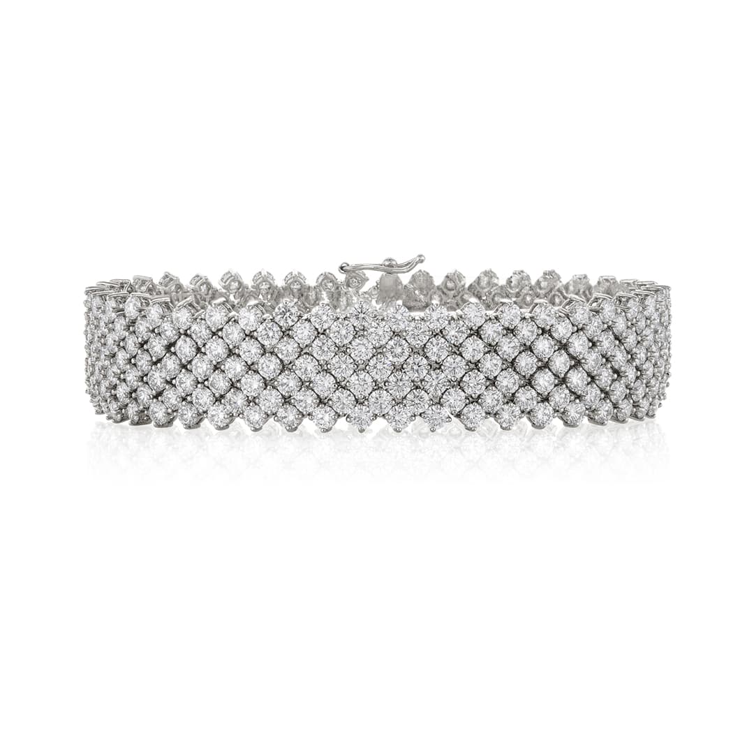 Multirow Diamond Bracelet