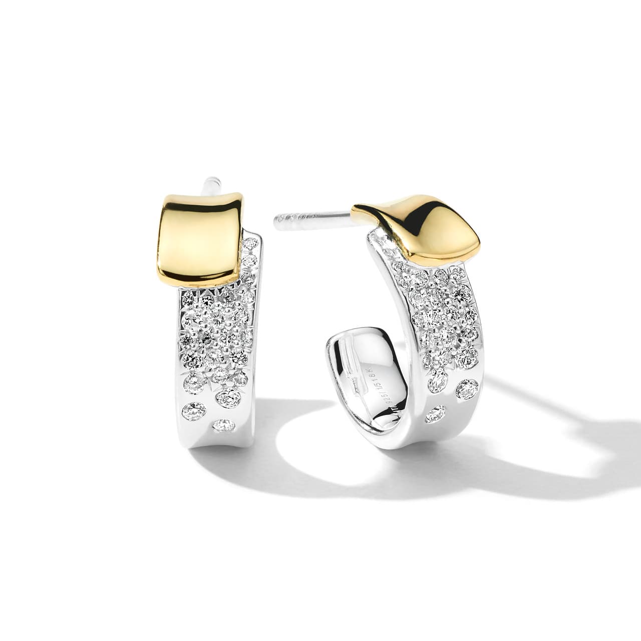 Ippolita Chimera Juliet Huggie Hoop Diamond Earrings 0