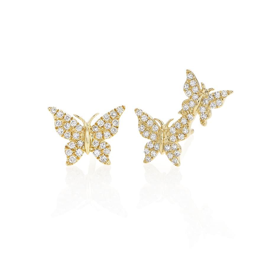 Diamond Butterfly Earrings
