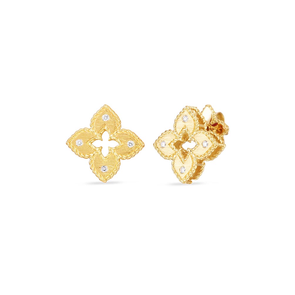 Roberto Coin Petite Venetian Diamond Earring | Front View