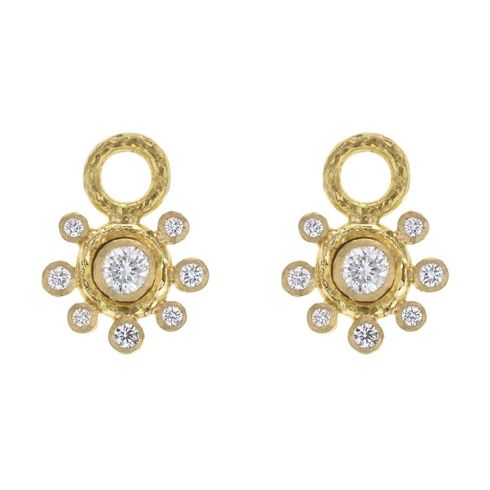 Elizabeth Locke Diamond Halo Earring Charms