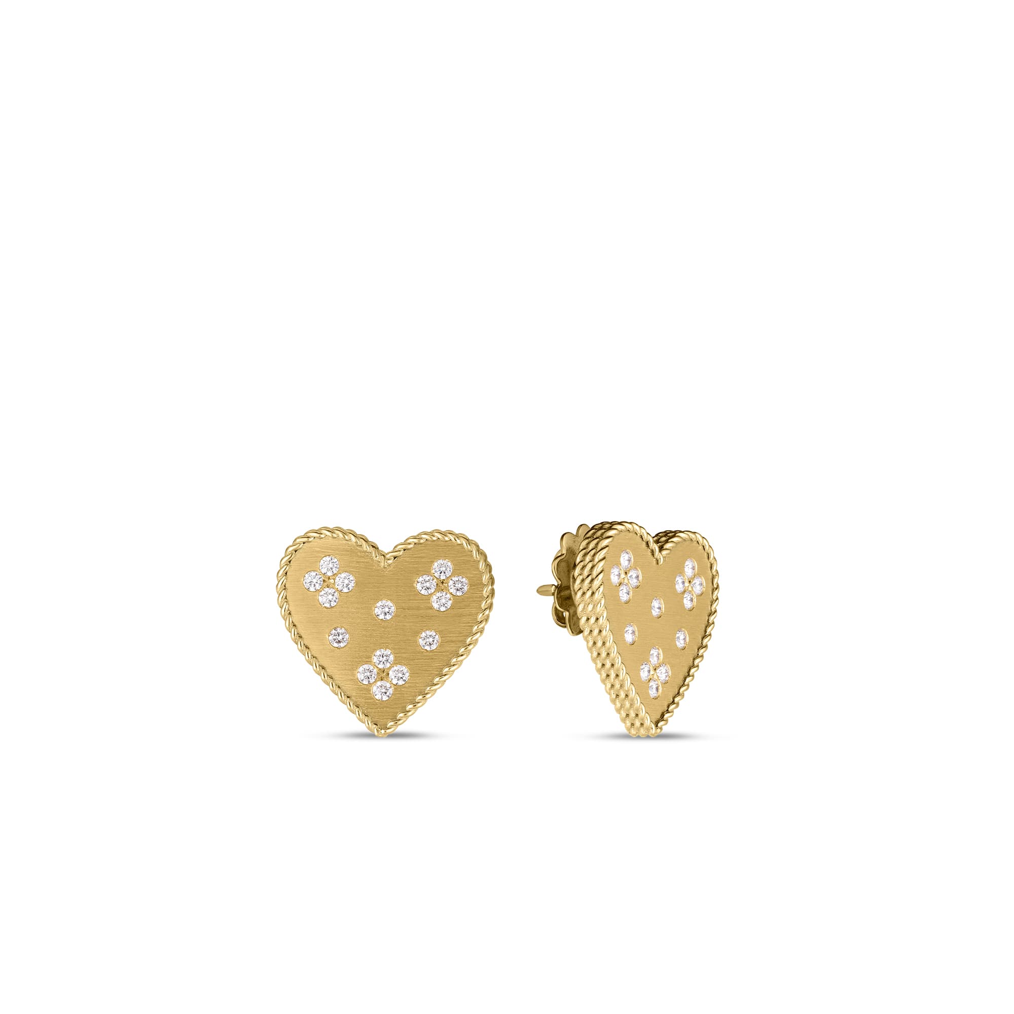 Roberto Coin Venetian Princess Heart Stud Earrings 0