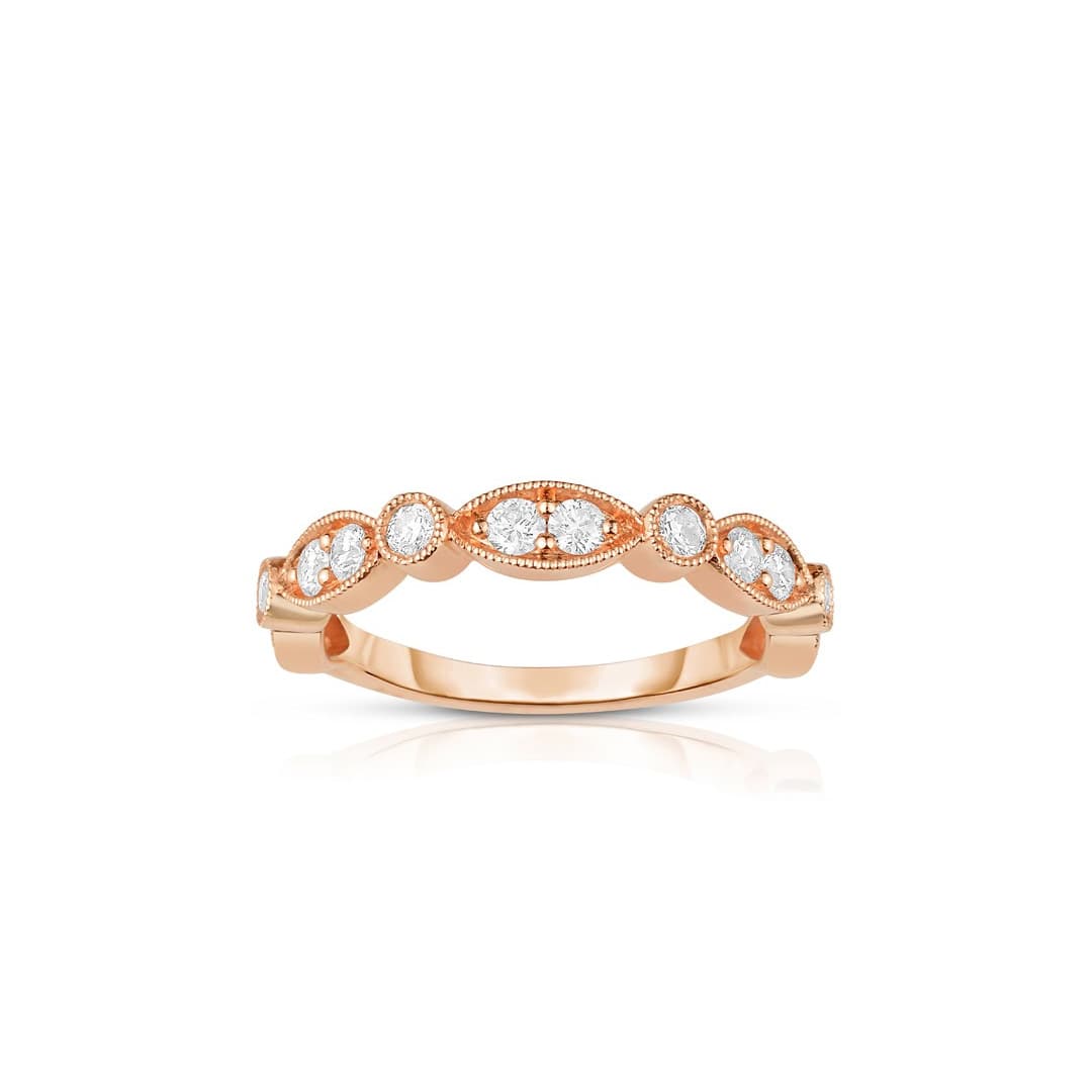 0.50 CTW Stackable Rose Gold Ring