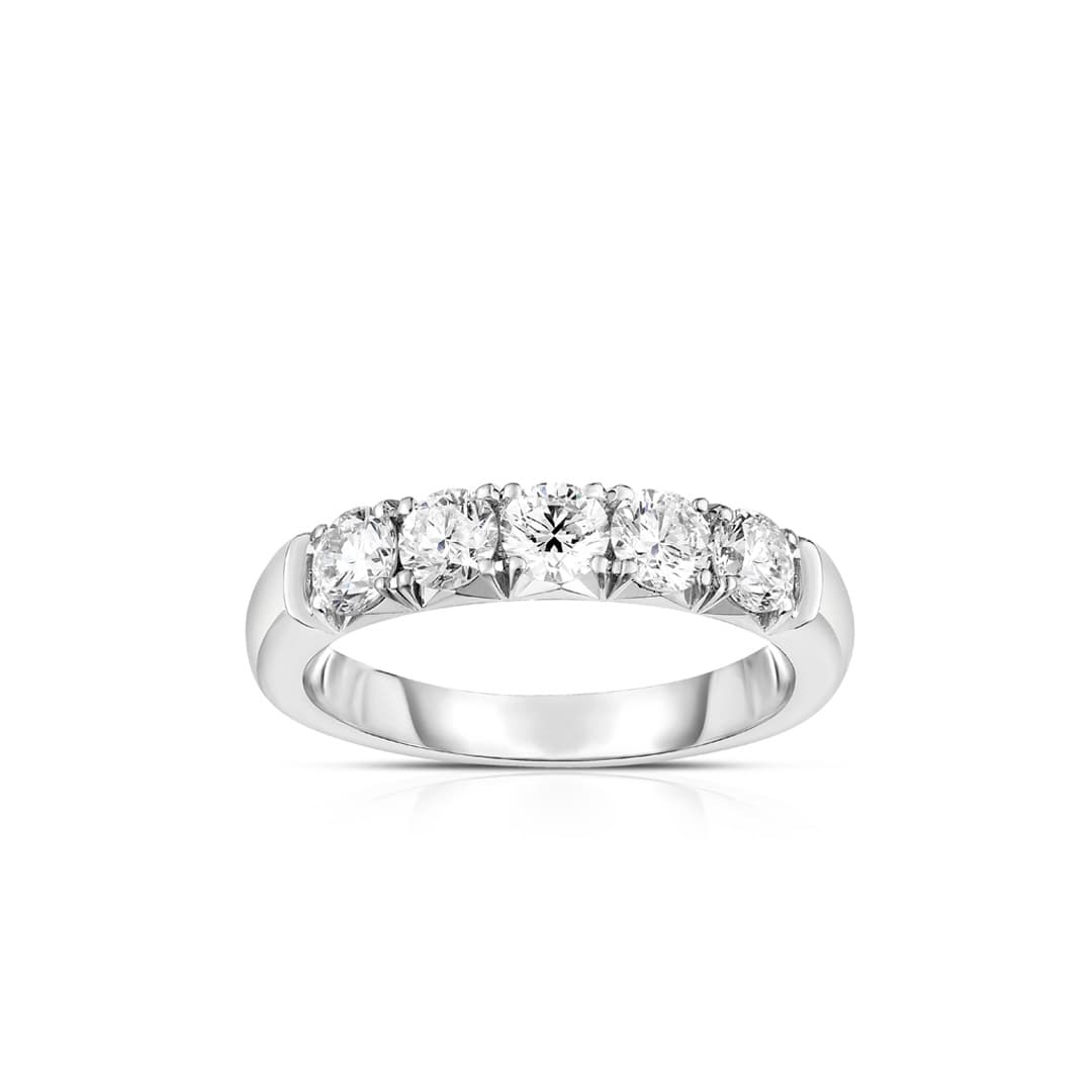 1.55 CTW Five-Stone Diamond Band 0