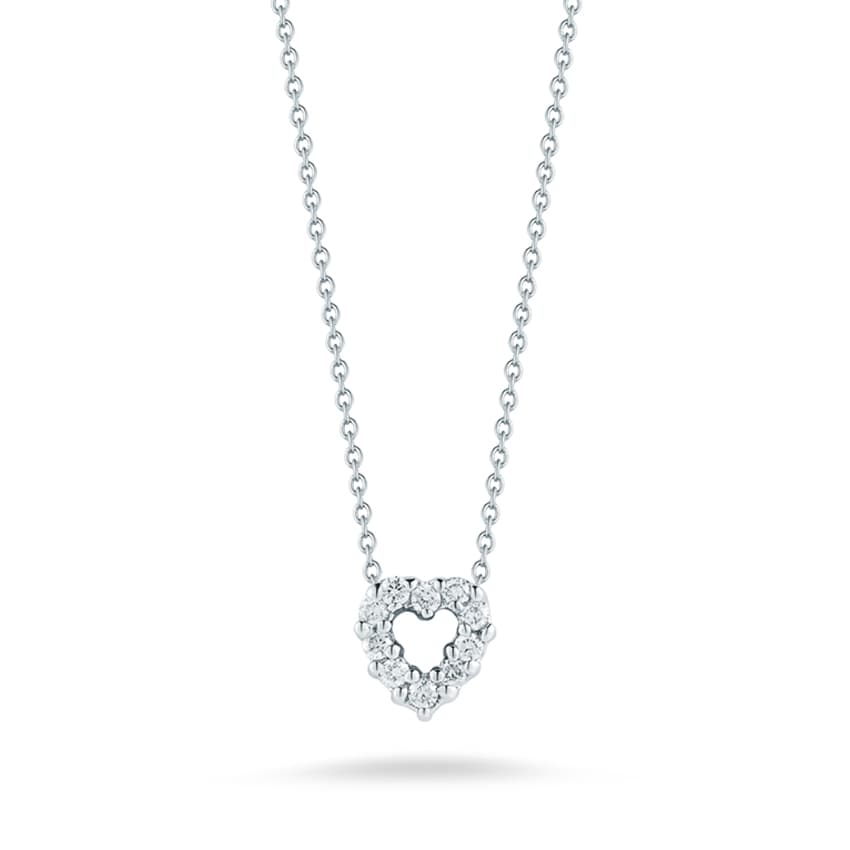 Roberto Coin Tiny Treasures Diamond Heart Pendant Necklace_2