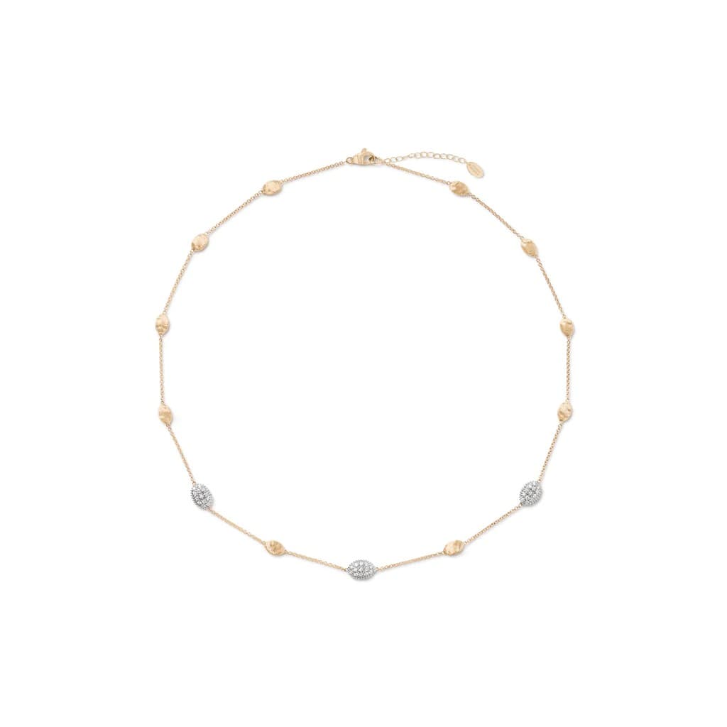 Marco Bicego Siviglia Gold & Diamond Bean Necklace