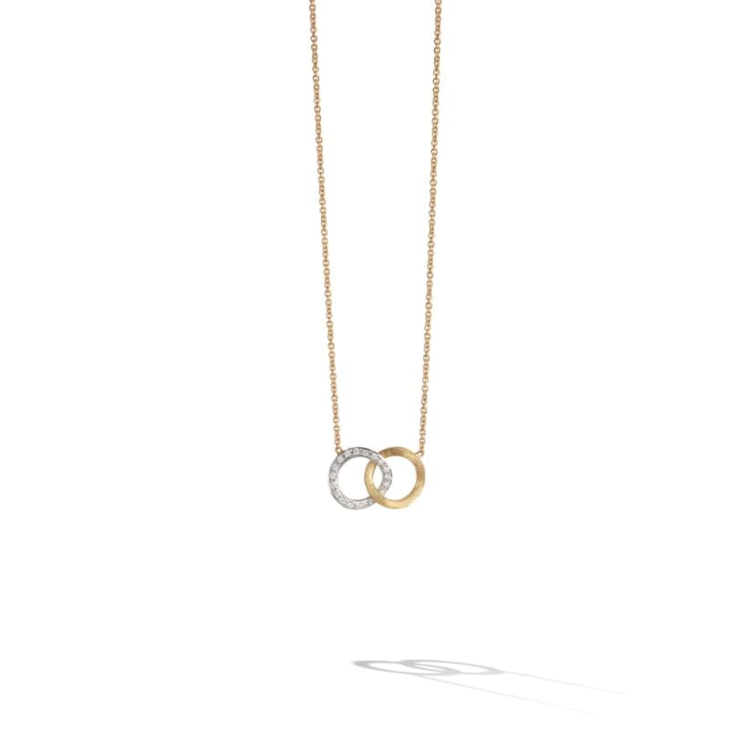 Marco Bicego Jaipur Diamond Circle Link Pendant Necklace 0