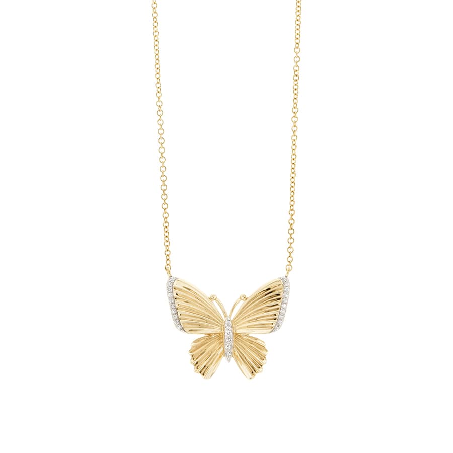 Diamond Butterfly Necklace