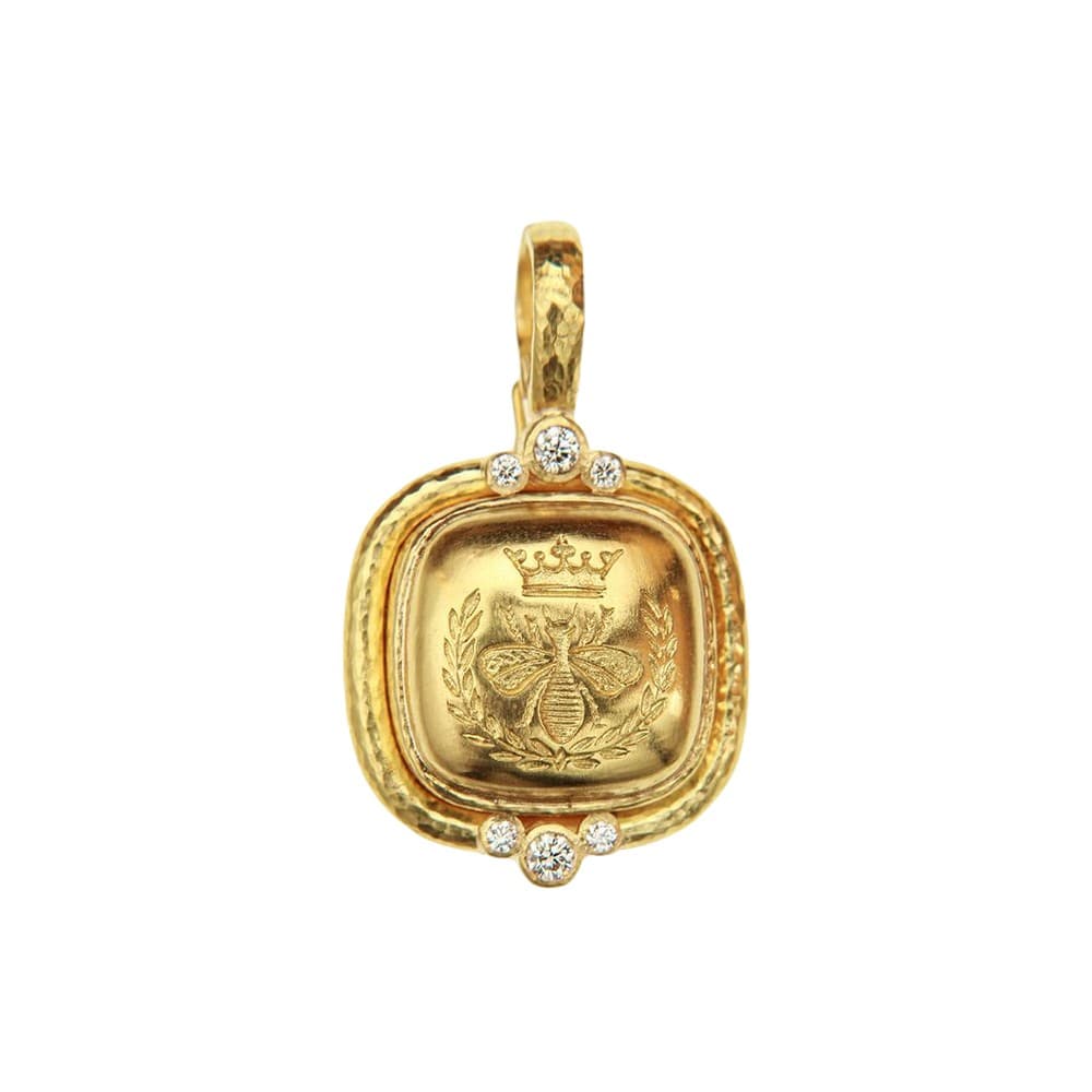 Elizabeth Locke Queen Bee Diamond Pendant