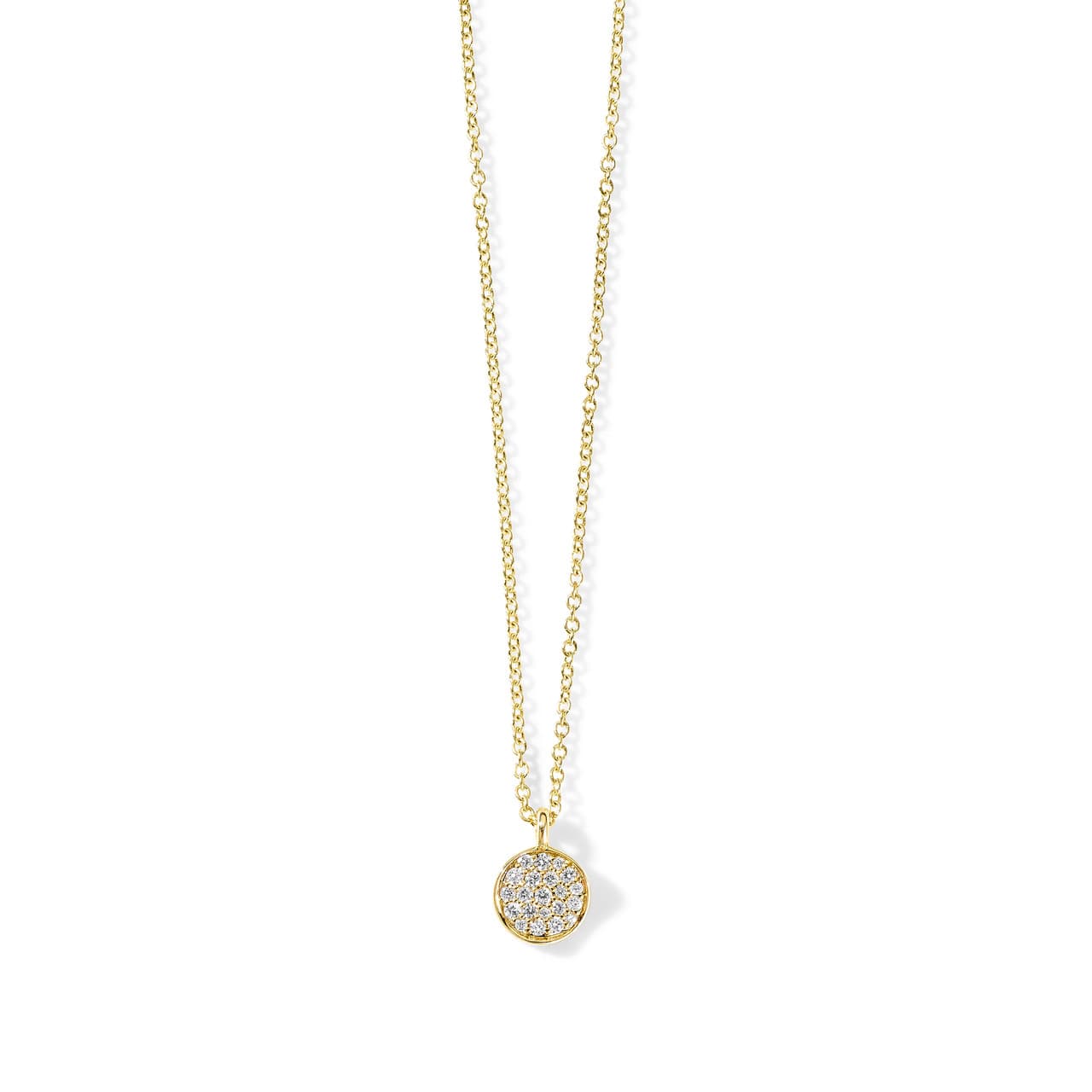 Ippolita Stardust Mini Diamond Disc Necklace