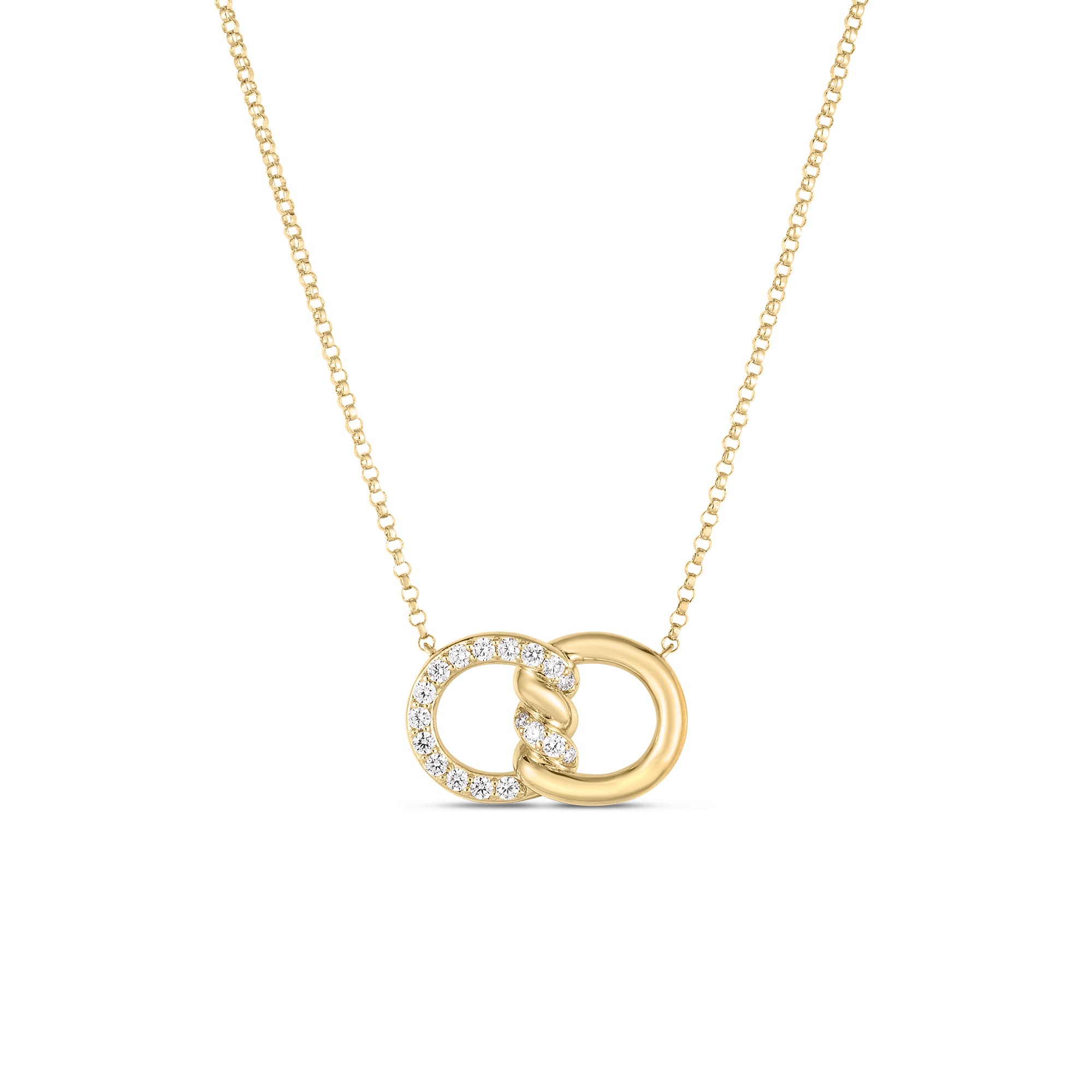 Roberto Coin Cialoma Diamond Knot Necklace