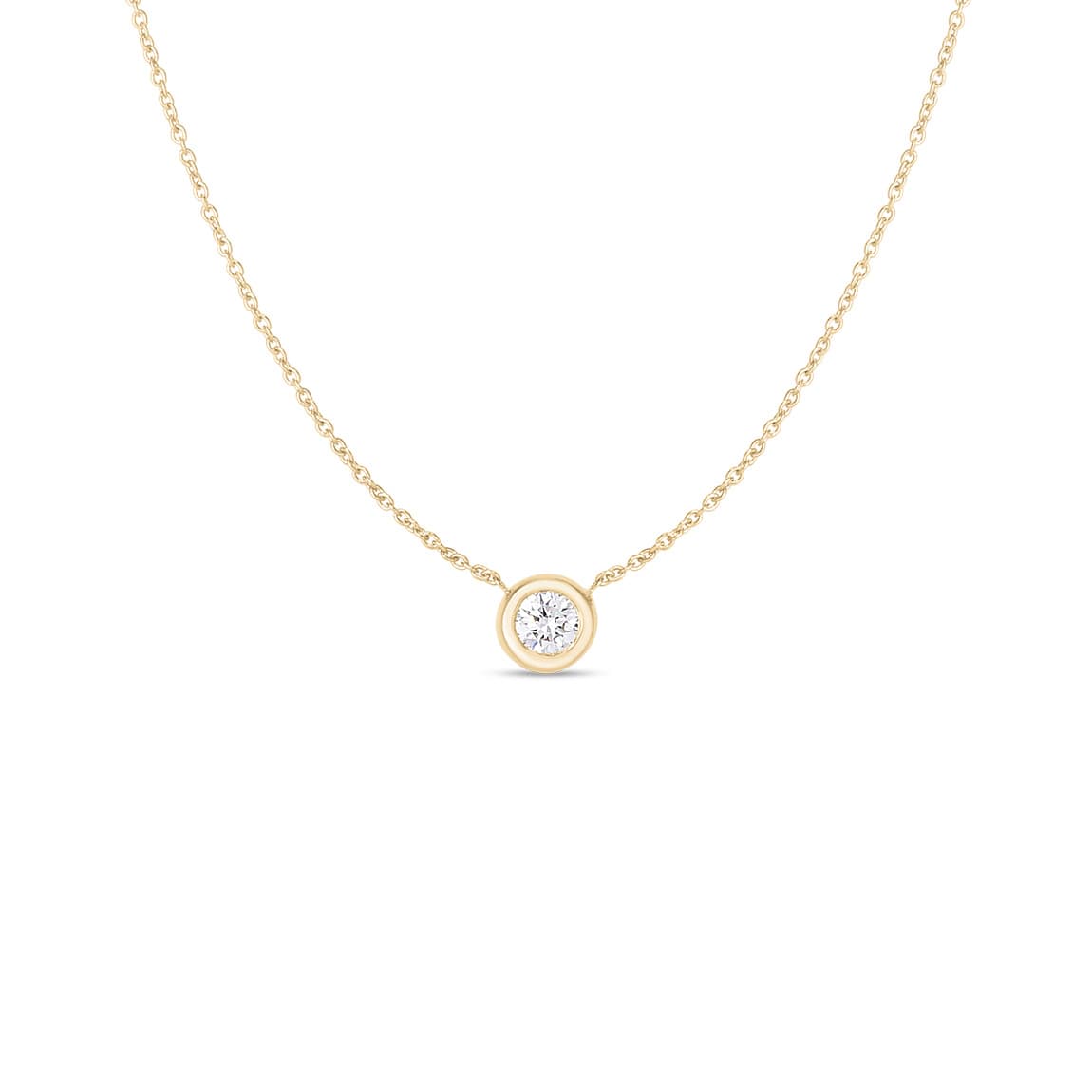 Roberto Coin 0.38 CT Solitaire Diamond Necklace 0