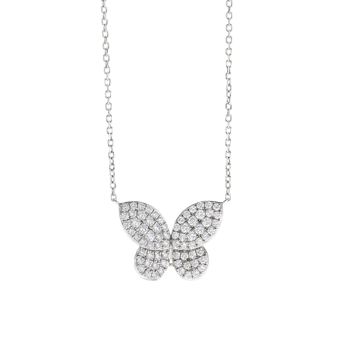 Diamond Butterfly Necklace