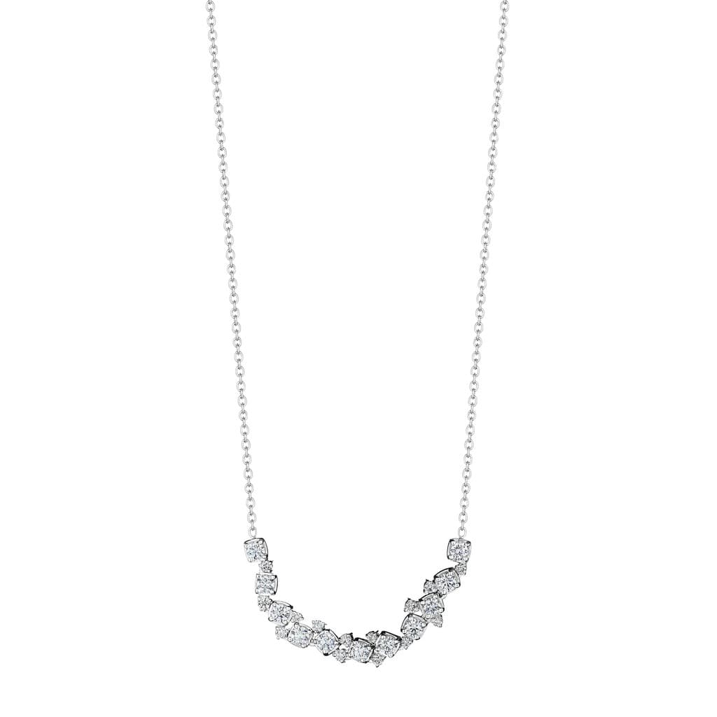 Penny Preville White Gold Petite Confetti Diamond Necklace 0