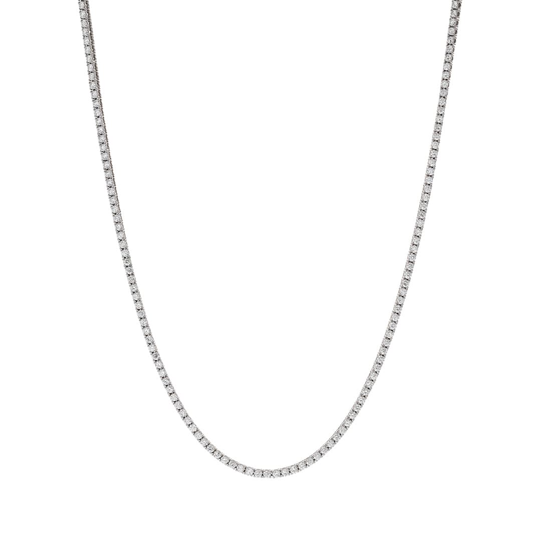 5.27 CTW Round Diamond Tennis Necklace