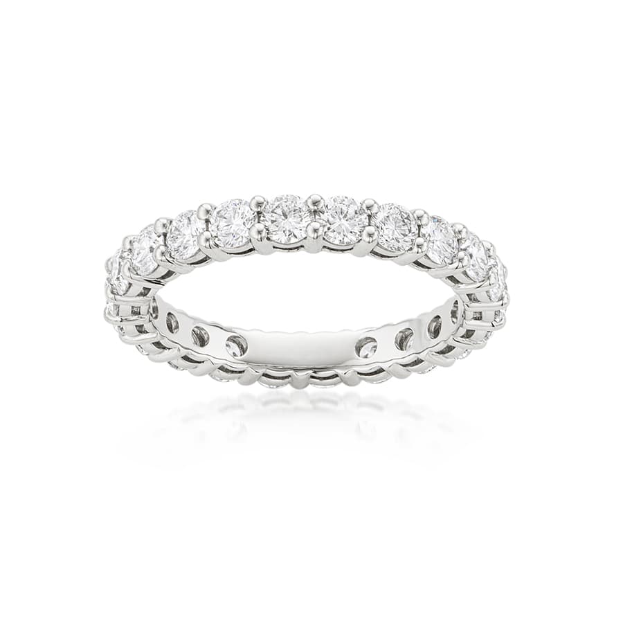 2.09 CTW Platinum Diamond Eternity Band 0