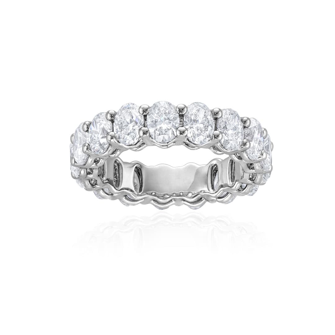 Oval Shape 5.19 CTW Eternity Band