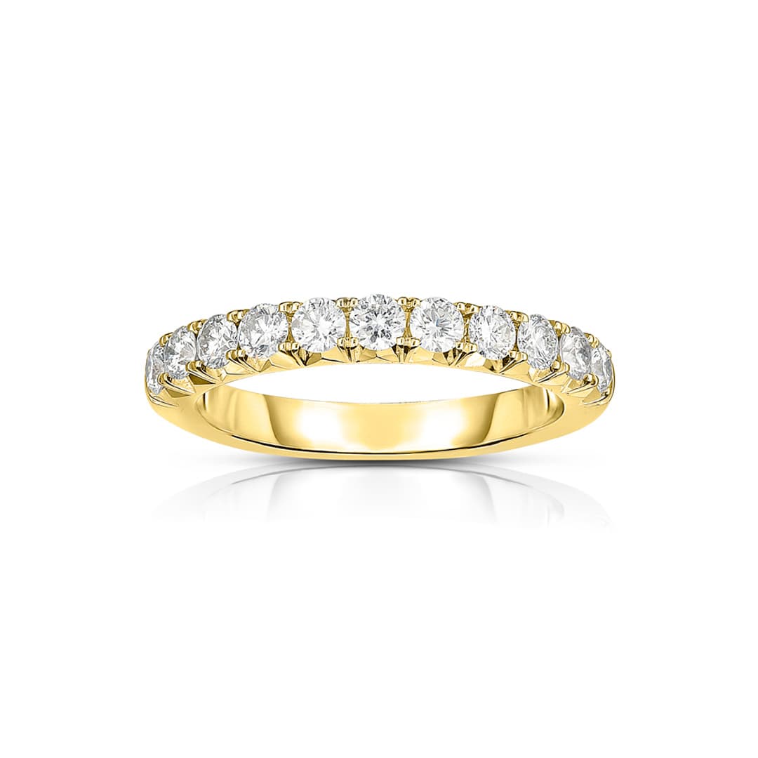 Yellow Gold 0.71 CTW Diamond Wedding Band 0