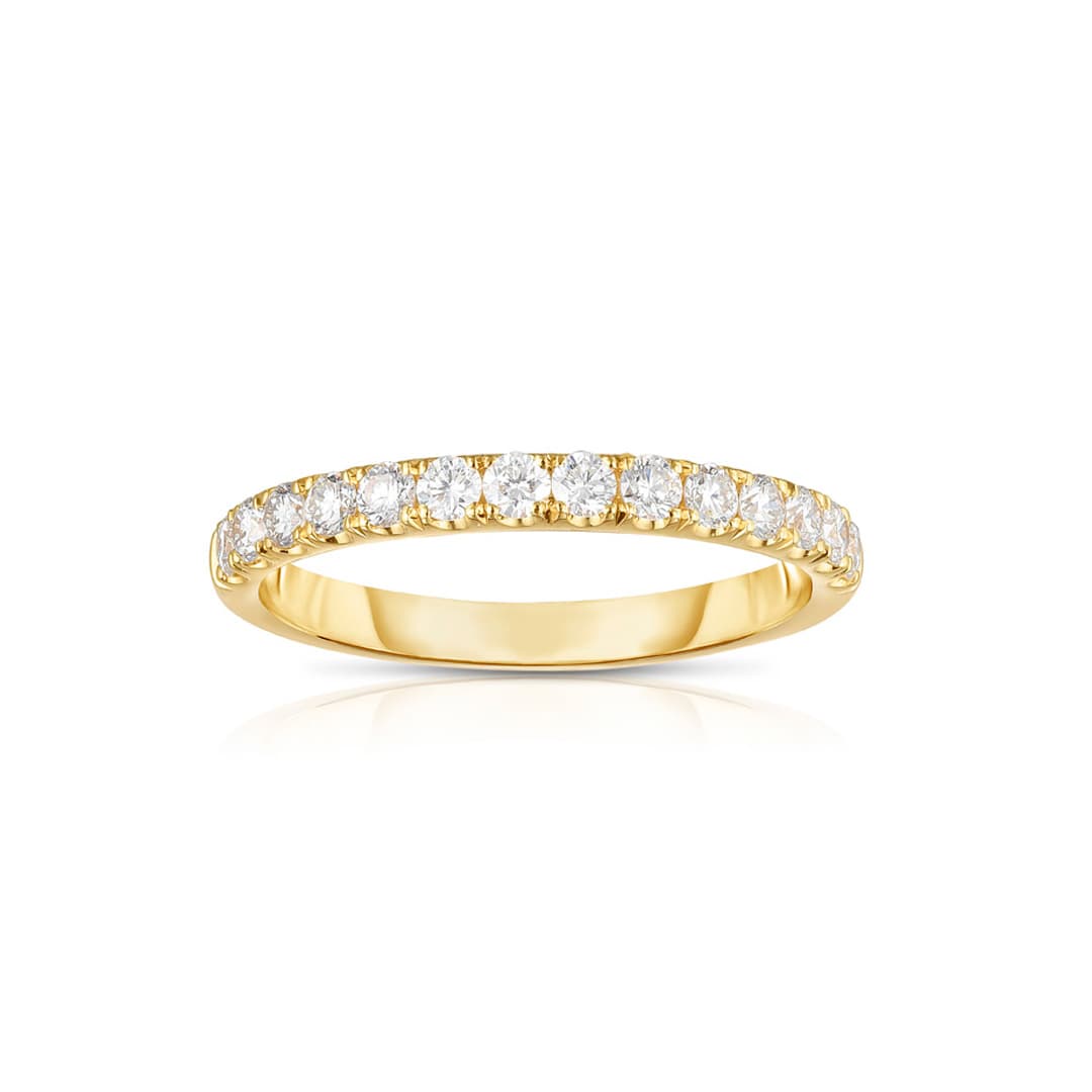 Yellow Gold 0.50 CTW Diamond Wedding Band