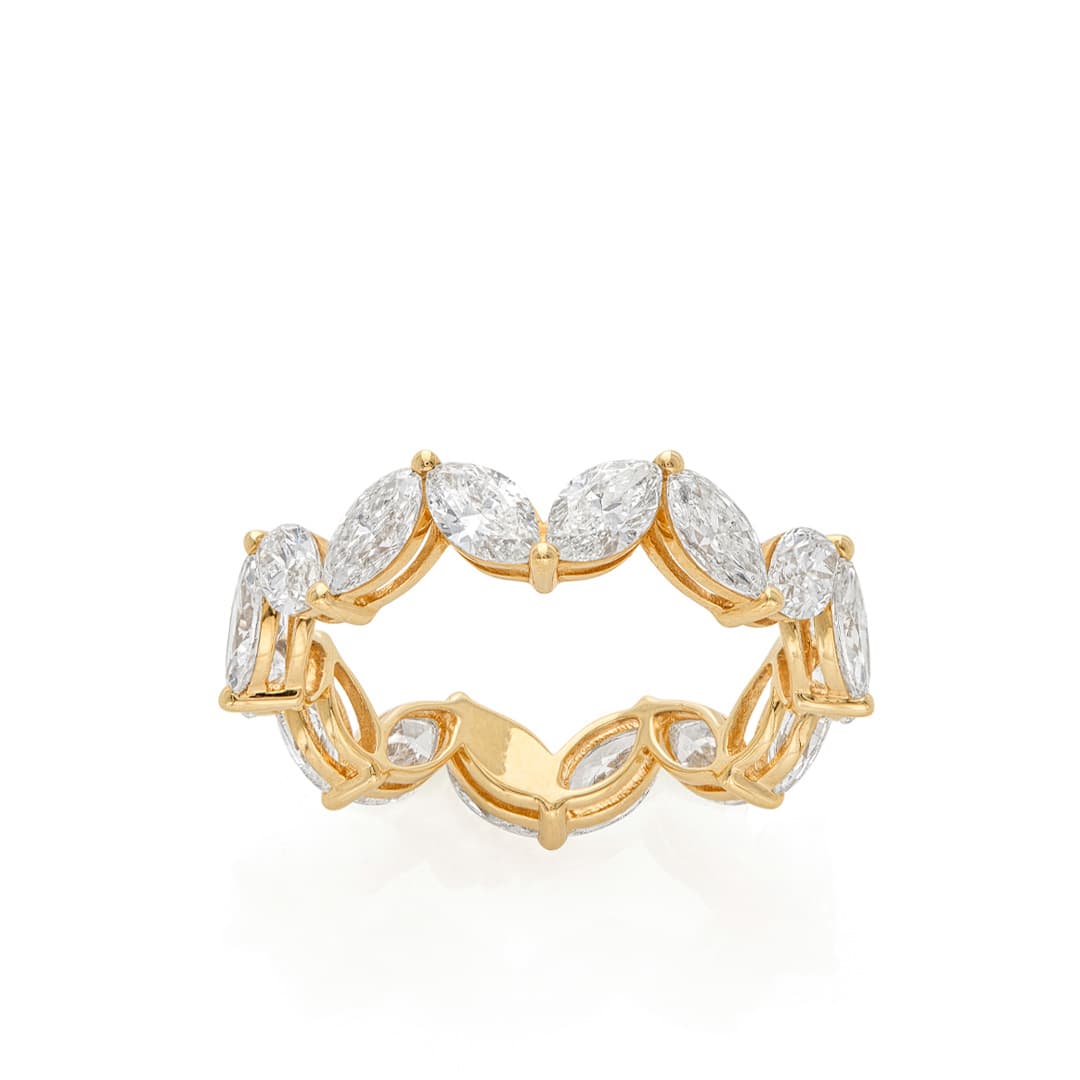 Zig Zag Marquise Diamond Eternity Band