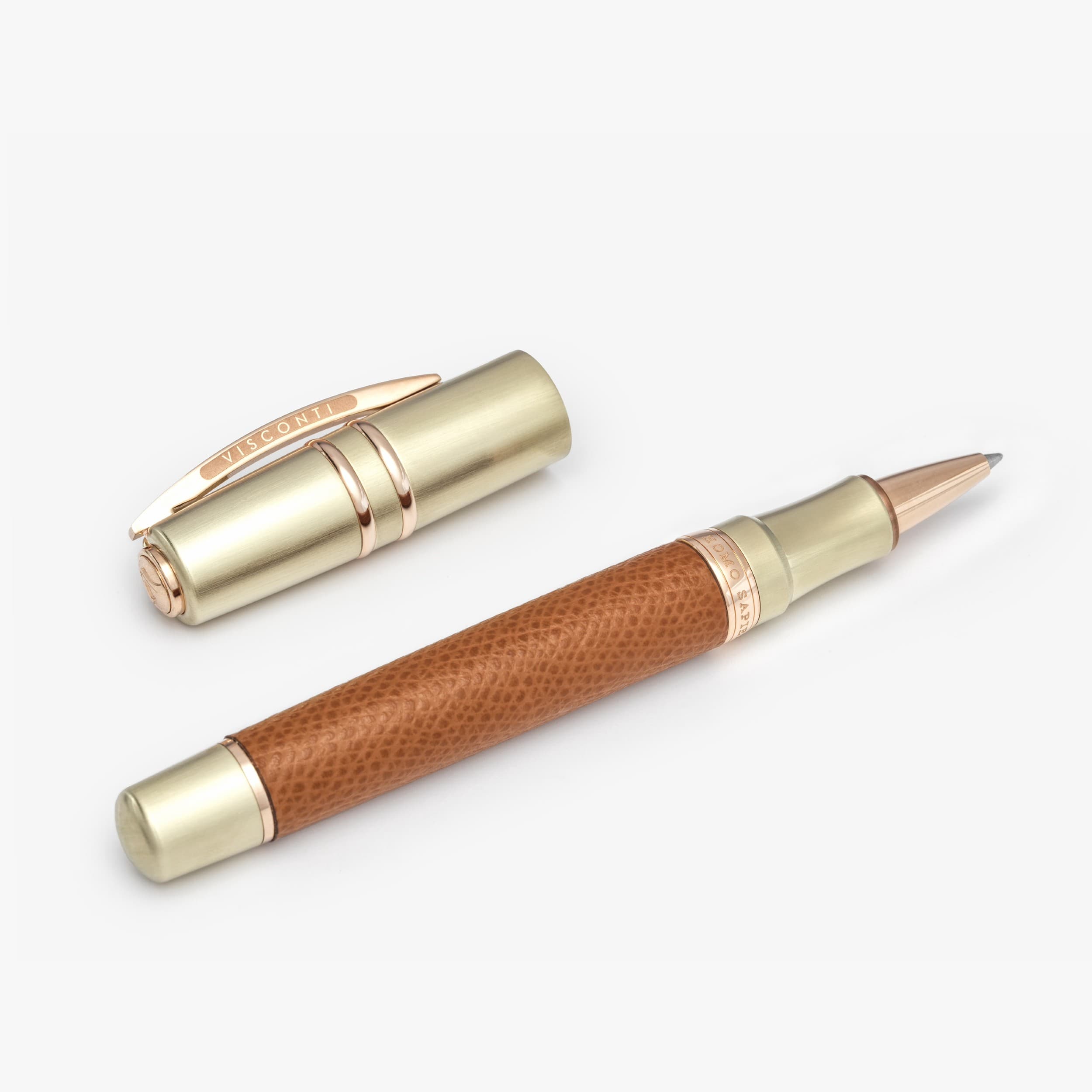 Visconti Homo Sapiens Dual Touch Cognac Rollerball Pen 0