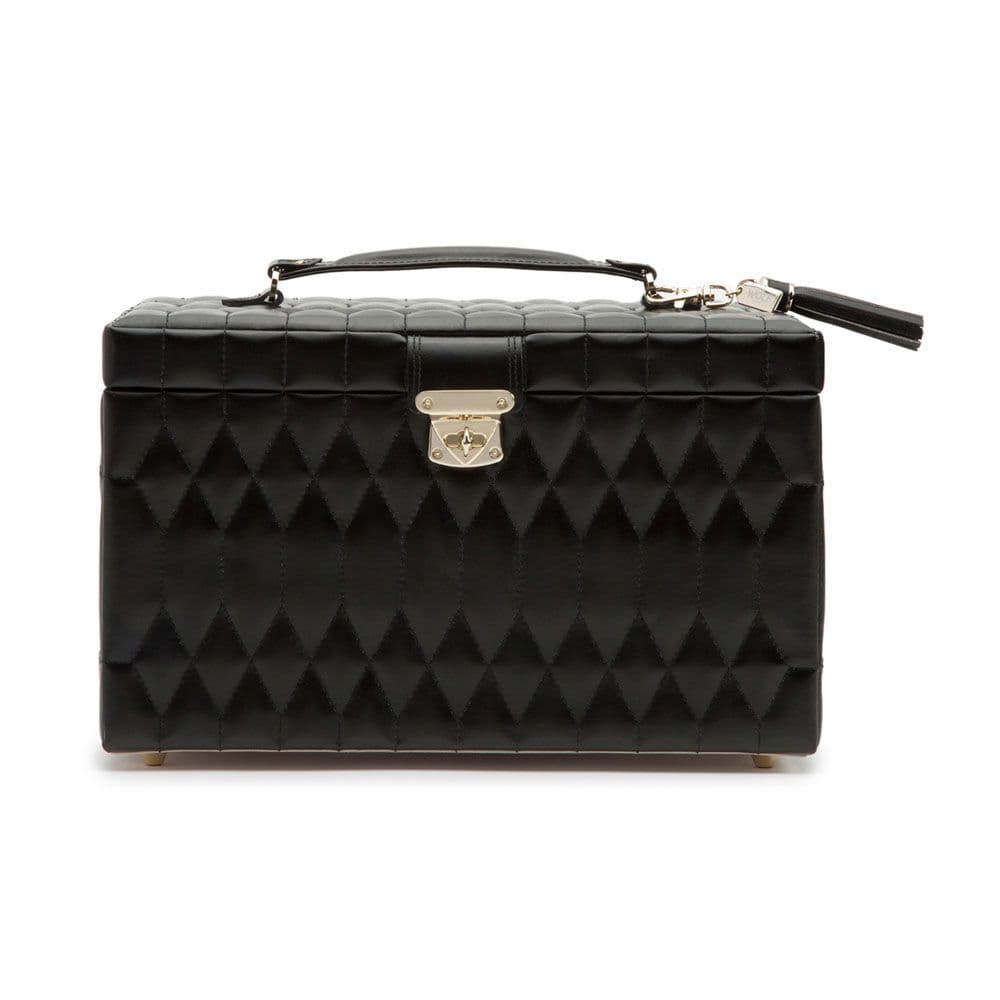 WOLF Caroline Large Jewelry Case in Black