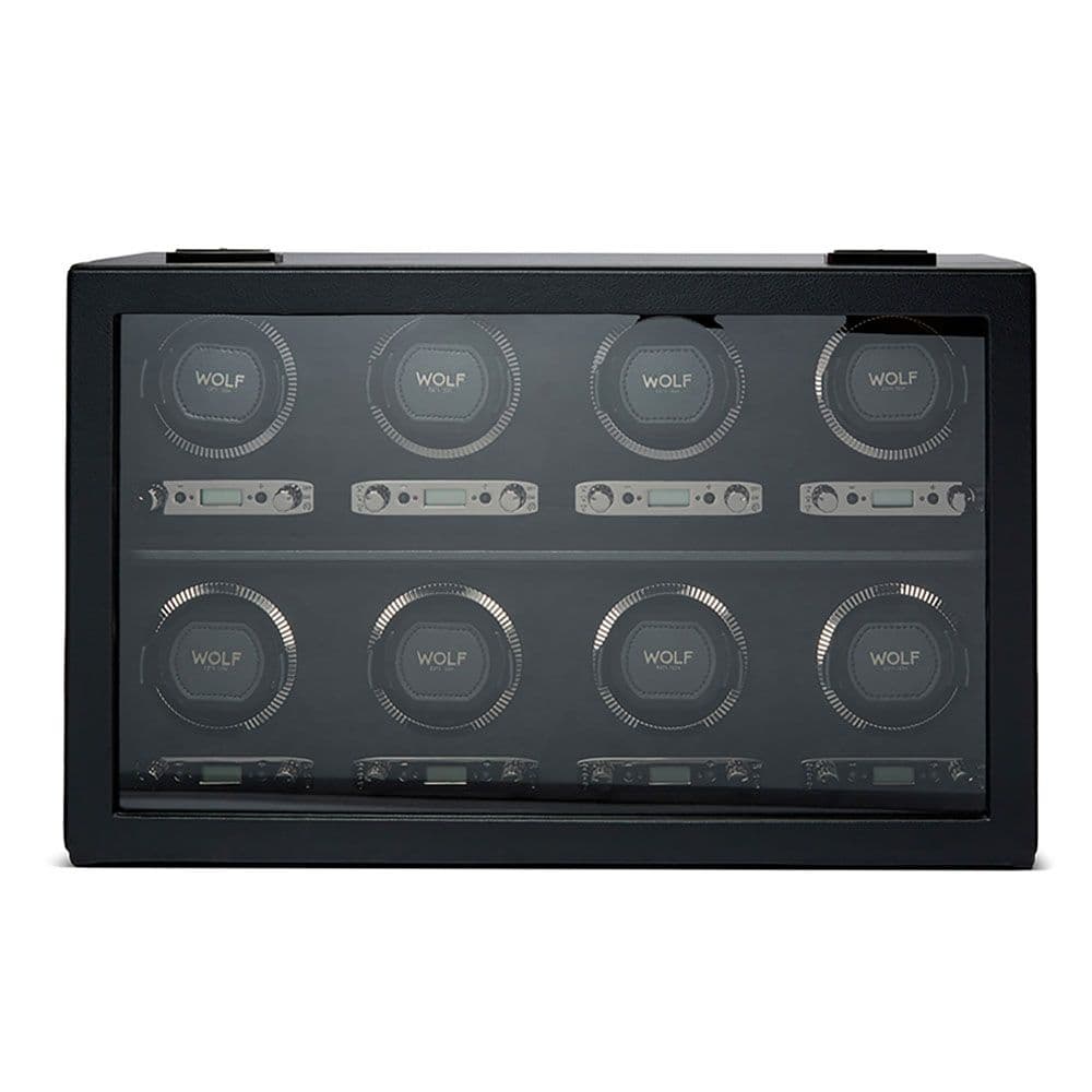 WOLF British Racing Black 8 Piece Watch Winder 0