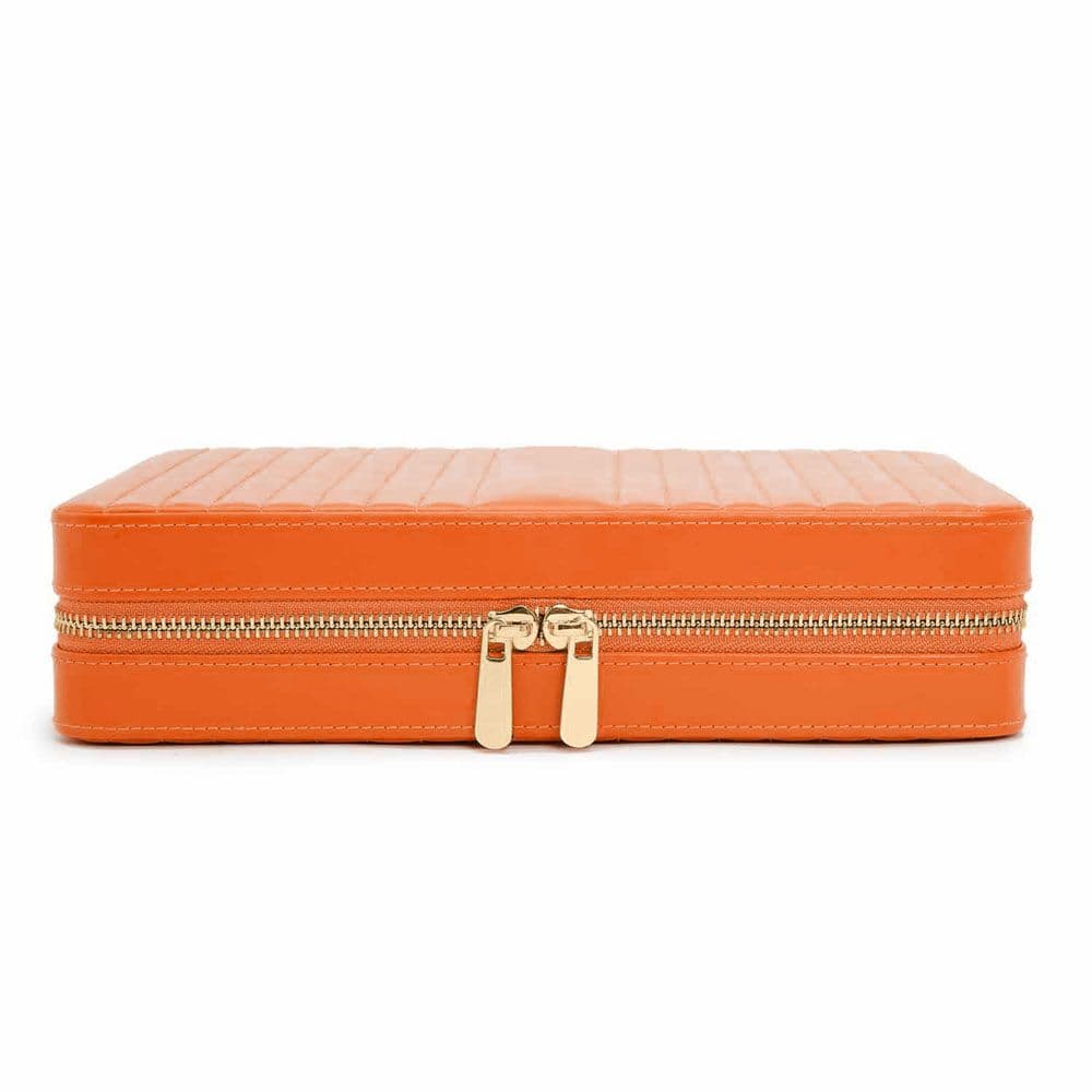 WOLF Maria Large Jewelry Zip Case in Tangerine