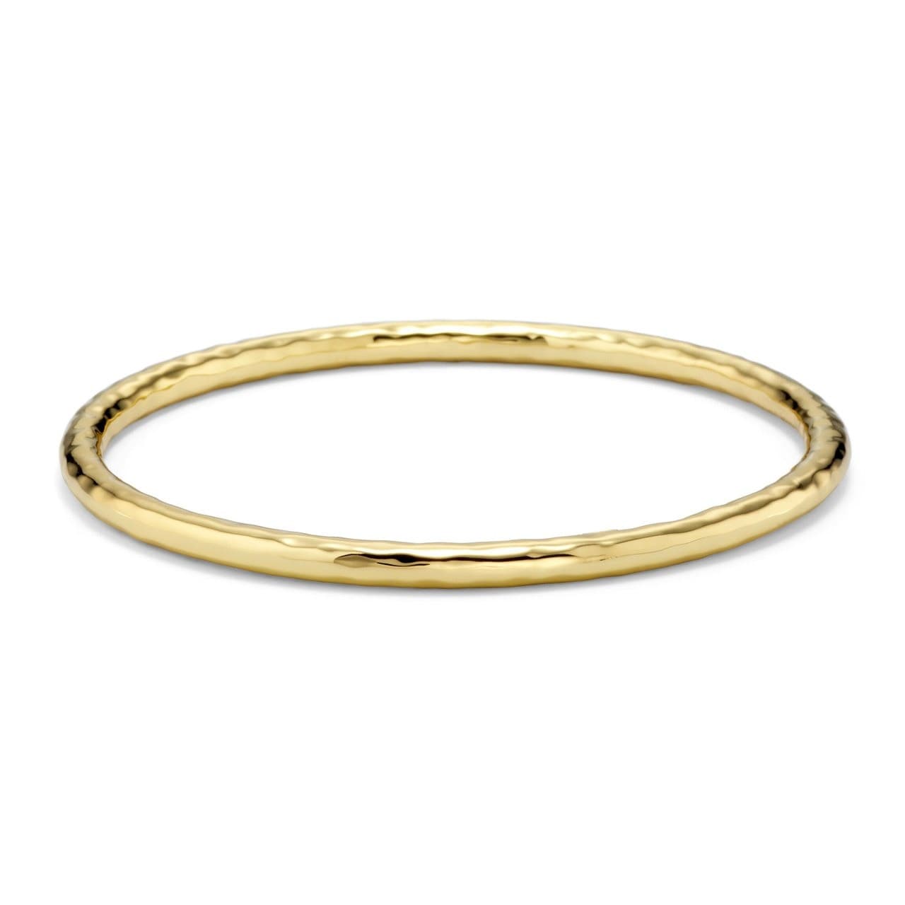 Ippolita Classico Medium Hammered Yellow Gold Bangle