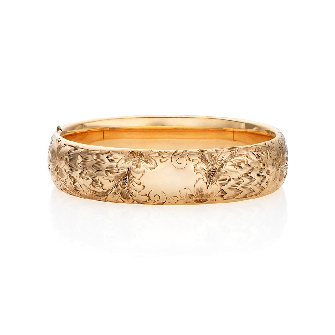 Estate Collection 16mm Floral Bangle 0