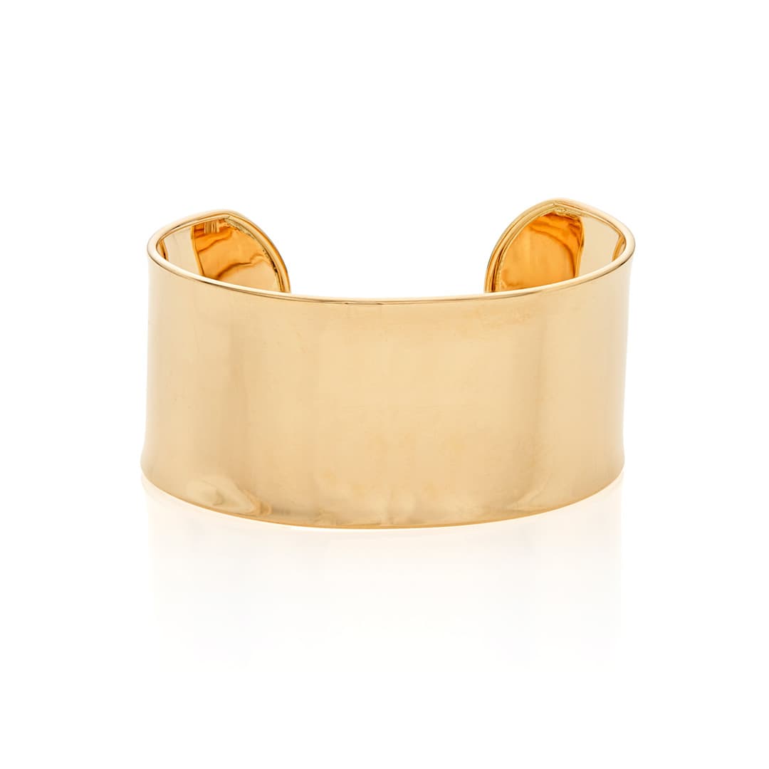 28mm Cuff Bracelet in 14k Yellow Gold