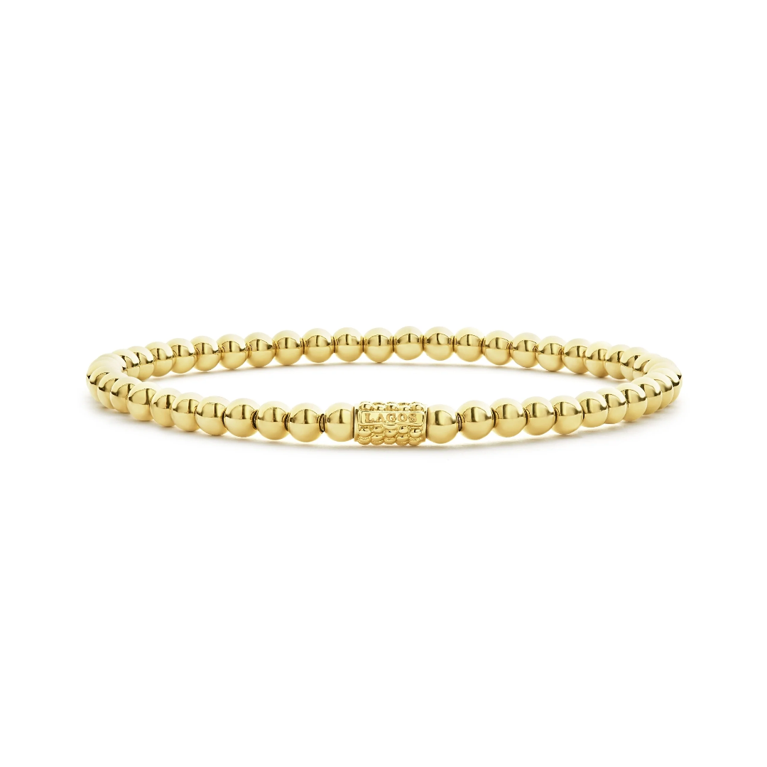 Lagos Caviar Gold Bead Bracelet 0