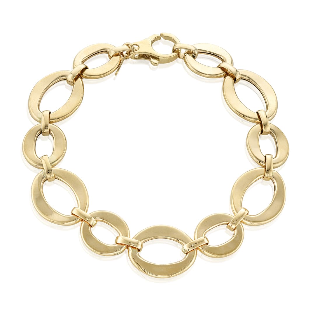 Polished Oval Link Bracelet 0