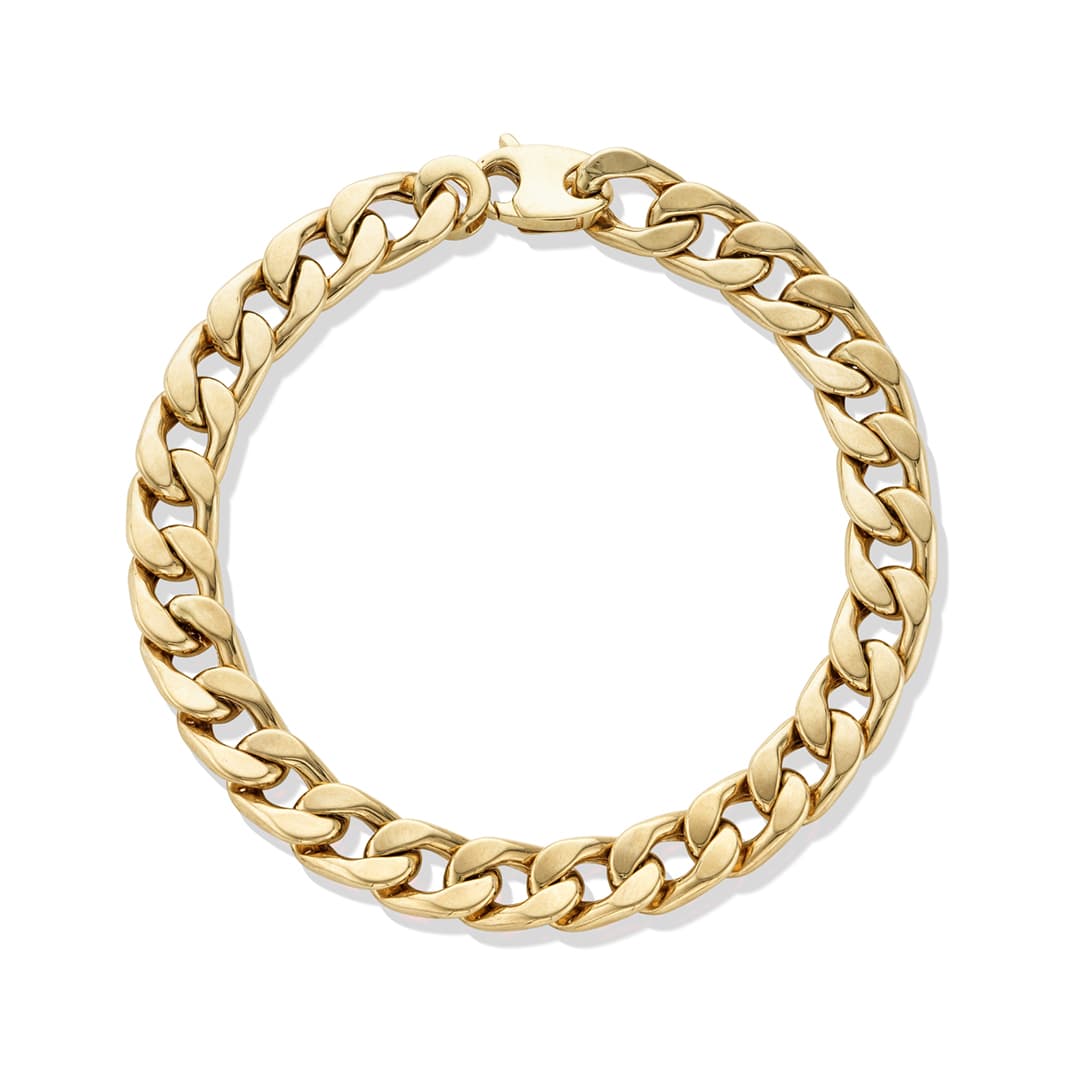 Polished Curb Link Bracelet