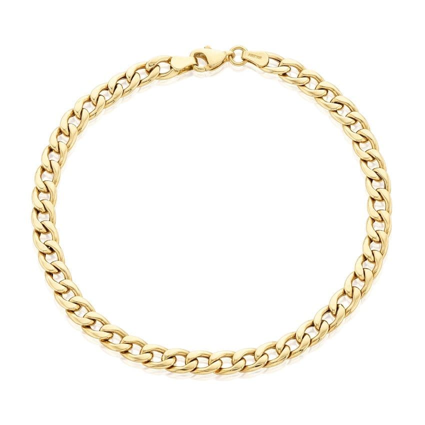 Yellow Gold Curb Link Bracelet