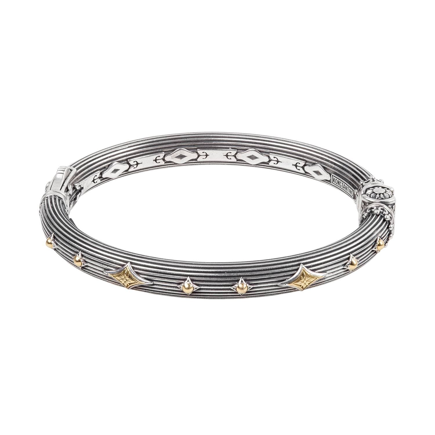 Konstantino Delos all around grooved bracelet_1