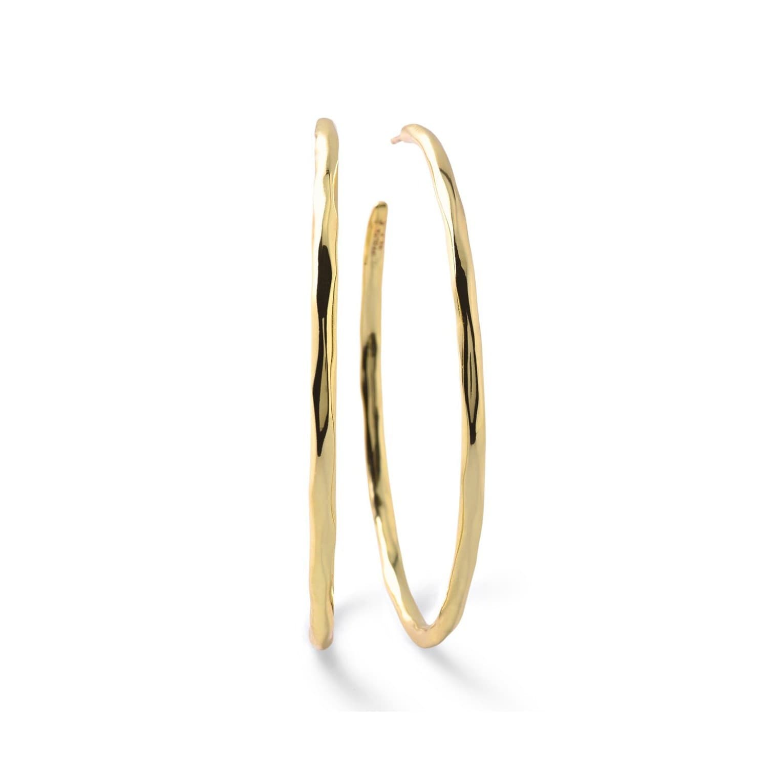 Ippolita Classico Large Yellow Gold Squiggle Hoop Earrings