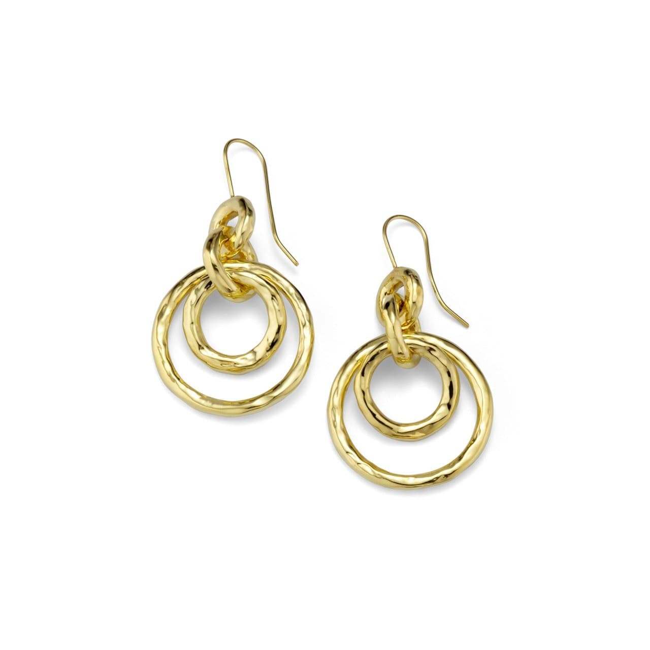 Ippolita Classico Puffy Hammered Jet Set Dangle Earrings