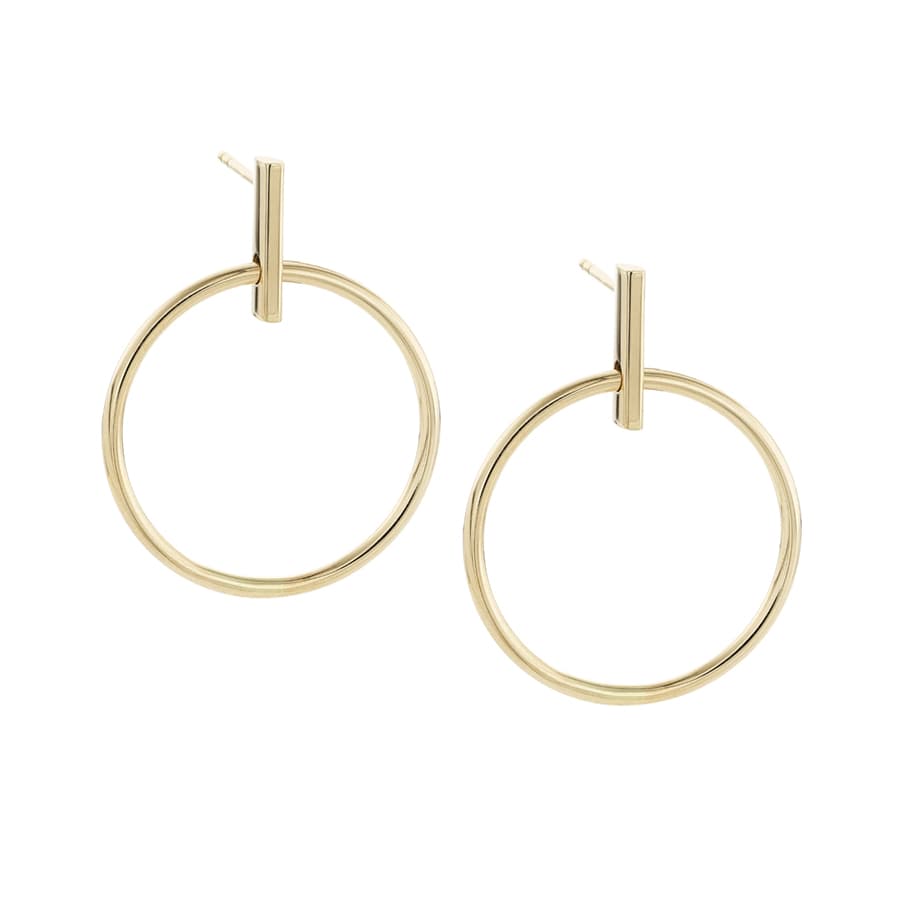 Open Circle Dangle Earrings