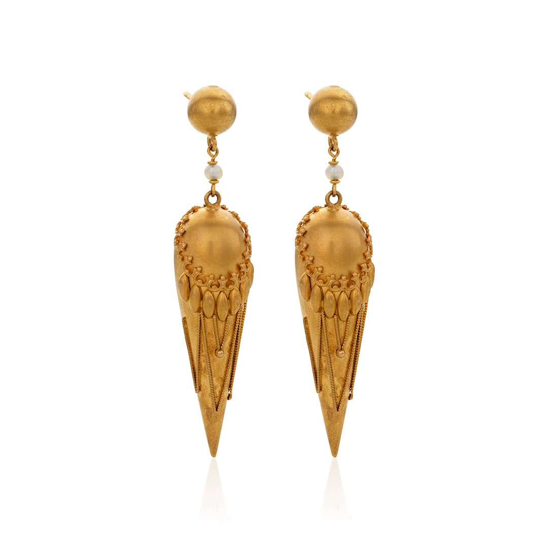 Estate Collection Torpedo Dangle Earrings 0